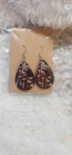 Sublimation Hook Ear Rings