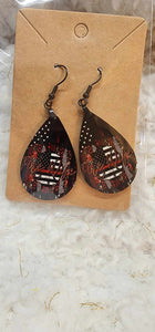 Sublimation Hook Ear Rings