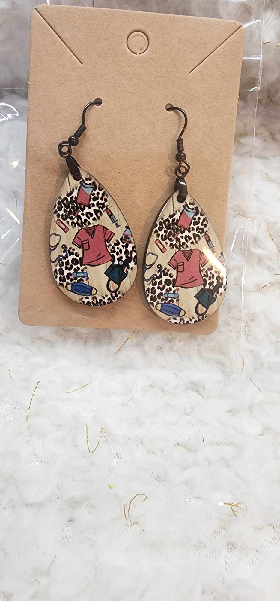 Sublimation Hook Ear Rings