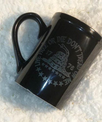 Black on Black Laser Engraved 